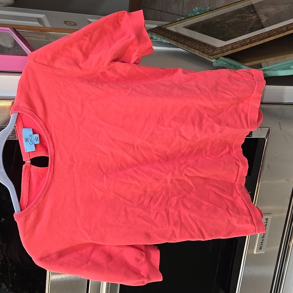 Coral colored sweater